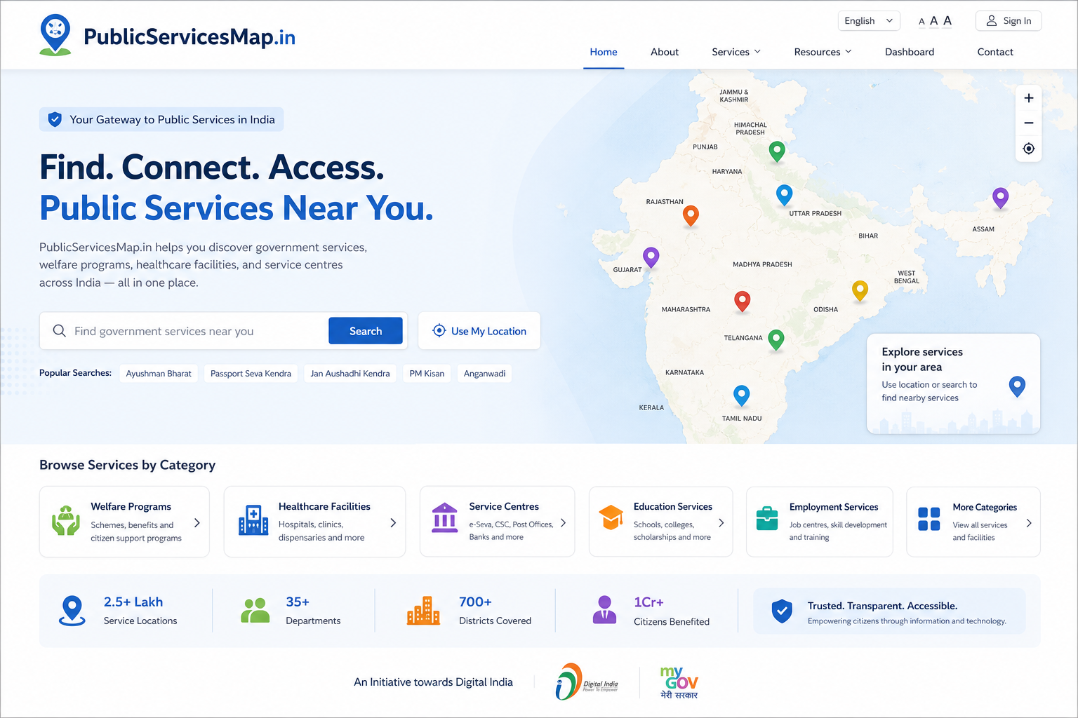 PublicServicesMap.in